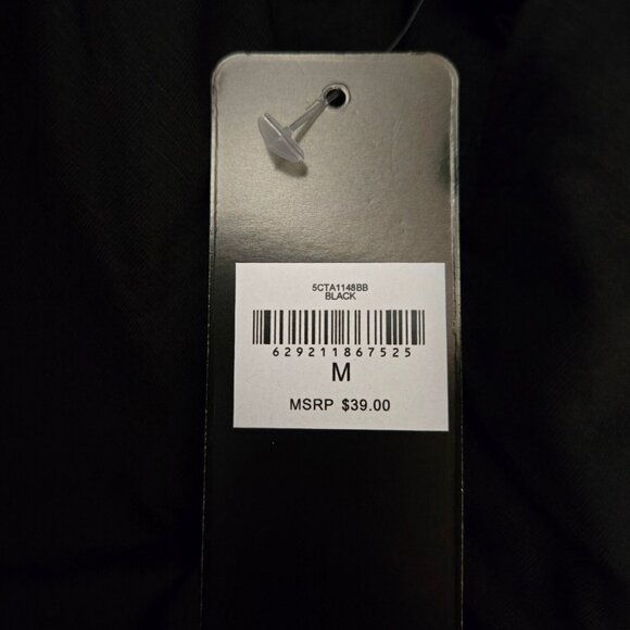 Bebe Top Black Rhinestone T shirt Lips Mouth Size M Short Sleeve Y2K Mcbling - Picture 7 of 7